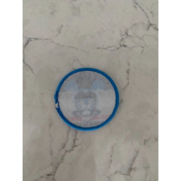 Disney Mickey Mouse Blue Round Shape Sewing & Craft Iron-on Patch - Picture 2 of 5